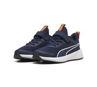 Sneaker PUMA "Flyer 4 Laufschuhe Kinder", Mädchen, Gr. 28.5, navy weiß blau, Obermaterial: Textil, Synthetik. Futter: Textil. Innensohle: Textil. Laufsohle: Synthetik, Gummi, Schuhe Sneaker (71822660-