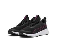 Sneaker PUMA "Flyer Lite 4 Laufschuhe Jugendliche", Jungen, Gr. 37,5, schwarz fuchsia glow pink, Obermaterial: Textil, Synthetik. Futter: Textil. Innensohle: Textil. Laufsohle: Synthetik, Gummi, Schuh