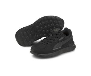 Sneaker PUMA "Graviton Sneakers Jugendliche", Jungen, Gr. 29, schwarz (schwarz schwarz shadow gray), Obermaterial: Textil, Synthetik. Futter: Textil. Innensohle: Textil. Laufsohle: Synthetik, Gummi, S