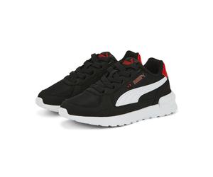 Sneaker PUMA "Graviton Sneakers Jugendliche", Jungen, Gr. 30, weiß (schwarz, weiß rot), Obermaterial: Textil, Synthetik; Futter: Textil; Innensohle: Textil; Laufsohle: Synthetik, Gummi, Schuhe Sneaker