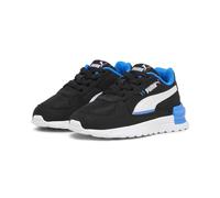 Sneaker PUMA "Graviton Sneakers Kinder", Kinder, Gr. 22, bunt (schwarz, weiß racing blau), Obermaterial: Textil, Synthetik; Futter: Textil; Innensohle: Textil; Laufsohle: Synthetik, Gummi, Schuhe Snea