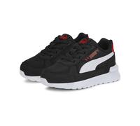 Sneaker PUMA "Graviton Sneakers Kinder", Kinder, Gr. 24, weiß (schwarz, weiß rot), Obermaterial: Textil, Synthetik; Futter: Textil; Innensohle: Textil; Laufsohle: Synthetik, Schuhe (40108820-24) schwa