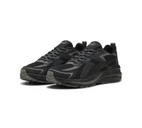 Sneaker PUMA "Hypnotic Sneakers Erwachsene", Damen, Gr. 39, grau (schwarz flat schwarz gray), Obermaterial: Kuhleder, Textil, Synthetik; Futter: Textil; Innensohle: Textil; Laufsohle: Gummi, Schuhe Sn