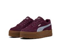Sneaker PUMA "KARMEN II IDOL SD", Damen, Gr. 41, ruby noir, sea illusion, puma gold, Leder, Schuhe Sneaker, für aktiven Alltag, mit SoftFoam+ Einlegesohle, sportlicher Stil (88513110-41) ruby noir, se