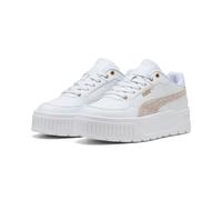 Sneaker PUMA "KARMEN II IDOL TOPCAT", Damen, Gr. 41, weiß (puma weiß, frosted ivory), Synthetik, Schuhe Sneaker, für sportliche Aktivitäten und Streetwear, mit Schnürung (27630053-41) puma weiß, frost