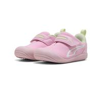 Sneaker PUMA "Kitten Mesh Sneakers Kinder", Kinder, Gr. 21, pink shimmer weiß apple spritz grün, Obermaterial: Synthetik, Textil. Futter: Textil. Innensohle: Textil. Laufsohle: Gummi, Schuhe Sneaker (