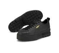 Sneaker PUMA "MAYZE CLASSIC WNS", Damen, Gr. 41, puma schwarz, Leder, Synthetik, unifarben, Schuhe Sneaker, mit dicker Schichtsohle, mit SOFTFOAM-Dämpfungstechnologie (17296605-41) puma schwarz