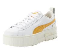PUMA Damen Mayze Lux Sneakers 40 White Archive Gold Yellow