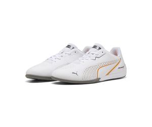 Sneaker PUMA "McLAREN RACING Drift Cat 11 Sneakers Erwachsene", Herren, Gr. 41, weiß (weiß bright papaya orange), Obermaterial: Synthetik, Textil. Futter: Textil. Innensohle: Textil. Laufsohle: Gummi,