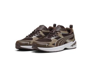 Sneaker PUMA "Milenio Tech 2000 Sneakers Erwachsene", Damen, Gr. 44,5, braun (chocolate fondue chestnut braun totally taupe), Obermaterial: Synthetik, Textil. Futter: Textil. Innensohle: Textil. Laufs