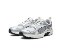 Sneaker PUMA "Milenio Tech Light Sneakers Erwachsene", Herren, Gr. 37,5, weiß silber feather gray metallic, Obermaterial: Synthetik, Textil. Futter: Textil. Innensohle: Textil. Laufsohle: Gummi, Schuh