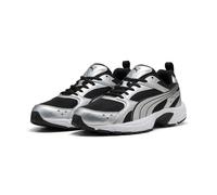 Sneaker PUMA "MILENIO TECH LT", Herren, Gr. 44,5, Textil, silber (puma schwarz, puma silber), unifarben, Schuhe Sneaker (66307750-44,5) puma schwarz, puma silber