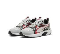 Sneaker PUMA "Milenio Tech Sneakers Erwachsene", Damen, Gr. 42.5, silber (cool light gray for all time rot silber metallic), Obermaterial: Textil, Synthetik; Futter: Textil; Innensohle: Textil; Laufso