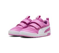 Sneaker PUMA "MULTIFLEX 2 MESH V PS", Mädchen, Gr. 28, mauve pop, puma weiß, Textil, unifarben, Schuhe Sneaker, für vielseitige Aktivitäten, mit Klettverschluss, aus Textil (26151542-28) mauve pop, pu