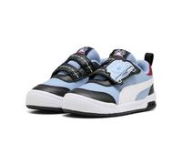 Sneaker PUMA "MULTIFLEX 2 RACING CREW V INF", Mädchen, Gr. 25, chambray blau, puma weiß, Synthetik, Schuhe Sneaker (93479764-25) chambray blau, puma weiß