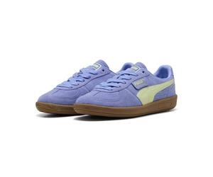 Sneaker PUMA "PALERMO", Damen, Gr. 38,5, intense lavender, gum, Leder, mehrfarbig, Schuhe Sneaker, aus Leder, mit Synthetik-Innenmaterial, mit Schnürverschluss (85619056-38,5) intense lavender, gum