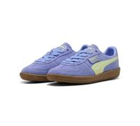 Sneaker PUMA "PALERMO", Damen, Gr. 41, blau (intense lavender, gum), Leder, mehrfarbig, Schuhe Sneaker, für Alltag, aus Leder, mit Schnürverschluss (85619056-41) intense lavender, gum