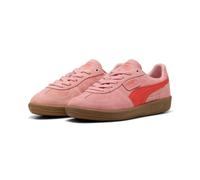 Sneaker PUMA "PALERMO", Damen, Gr. 42,5, rosy outlook, gum, Leder, mehrfarbig, Schuhe Sneaker, aus Leder, mit Synthetik-Innenmaterial, mit Schnürverschluss (88288539-42,5) rosy outlook, gum