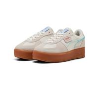 Sneaker PUMA "PALERMO ELEVATA GENTLE MELD WNS", Herren, Gr. 41, warm weiß, gum, Leder, mehrfarbig, Schuhe Sneaker, für Alltag, komfortabel, mit Synthetik-Laufsohle, mit Schnürung (52592951-41) warm we