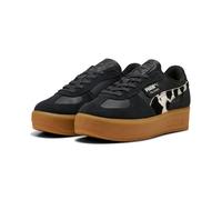 Sneaker PUMA "PALERMO ELEVATA WILD INSTINCT WNS", Damen, Gr. 40,5, puma schwarz, gum, Leder, unifarben, Schuhe Sneaker, für vielseitige Aktivitäten, mit herausnehmbarer Innensohle (22954033-40,5) puma