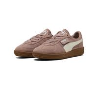 Sneaker PUMA "PALERMO JR", Jungen, Gr. 37, sandstone, vapor gray, Leder, unifarben, Schuhe Sneaker, niedrige Schuhhöhe, mit Schnürung, nicht herausnehmbare Innensohle (15259203-37) sandstone, vapor gr