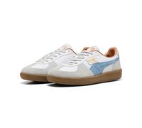Sneaker PUMA "PALERMO LTH", Damen, Gr. 44,5, blau (puma weiß, zen blau), unifarben, Schuhe Sneaker (24242818-44,5) puma weiß, zen blau