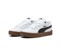 Sneaker PUMA "Park Lifestyle Easy Sneakers Erwachsene", Herren, Gr. 39, weiß schwarz gum beige, Obermaterial: Synthetik, Textil. Futter: Textil. Innensohle: Textil. Laufsohle: Gummi, Schuhe Sneaker (6