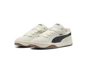 Sneaker PUMA "Park Lifestyle Easy Suede Sneakers Erwachsene", Herren, Gr. 38,5, warm weiß schwarz, Obermaterial: Synthetik, Kuhleder, Textil. Futter: Textil. Innensohle: Textil. Laufsohle: Gummi, Schu