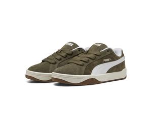 Sneaker PUMA "Park Lifestyle Easy Suede Sneakers Erwachsene", Herren, Gr. 44,5, grün (loden grün weiß), Obermaterial: Synthetik, Kuhleder, Textil. Futter: Textil. Innensohle: Textil. Laufsohle: Gummi,