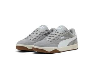 Sneaker PUMA "PARK LT SD", Herren, Gr. 39, grau (gray echo, puma weiß), Leder, unifarben, Schuhe Sneaker, für Alltag, mit SOFTFOAM+ Dämpfung, sportlicher Stil (12353658-39) gray echo, puma weiß