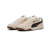 Sneaker PUMA "PARK LT SD", Herren, Gr. 42,5, alpine snow, puma schwarz, Leder, unifarben, Schuhe Sneaker, aus Leder, mit Textil-Innenmaterial, mit Schnürverschluss (10859946-42,5) alpine snow, puma sc
