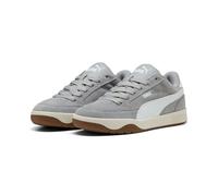 Sneaker PUMA "PARK LT SD", Herren, Gr. 44, grau (gray echo, puma weiß), Leder, unifarben, Schuhe Sneaker, für Alltag, mit SOFTFOAM+ Dämpfung, sportlicher Stil (12353658-44) gray echo, puma weiß