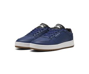 Sneaker PUMA "Porsche Legacy Court Classic Lux Sneakers Erwachsene", Herren, Gr. 38, blau jewel, Obermaterial: Synthetik, Kuhleder. Futter: Textil. Innensohle: Textil. Laufsohle: Gummi, Schuhe Sneaker