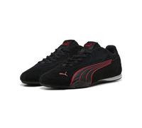 Sneaker PUMA "PUMA Catch Sneakers Erwachsene", Damen, Gr. 42, rot (schwarz rot), Obermaterial: Textil, Kuhleder, Synthetik. Futter: Textil. Innensohle: Textil. Laufsohle: Gummi, Schuhe Sneaker (626463