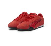 Sneaker PUMA "PUMA Catch Sneakers Erwachsene", Damen, Gr. 44,5, rot (rot schwarz), Obermaterial: Textil, Kuhleder, Synthetik. Futter: Textil. Innensohle: Textil. Laufsohle: Gummi, Schuhe Sneaker (3186