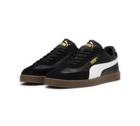 Sneaker PUMA "PUMA Club II Era Sneakers Erwachsene", Damen, Gr. 43, schwarz-weiß (schwarz, weiß gold), Obermaterial: Kuhleder, Synthetik, Leder. Futter: Textil, Synthetik. Innensohle: Textil. Laufsohl