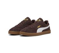 Sneaker PUMA "PUMA Club II Sneakers Erwachsene", Damen, Gr. 44,5, chocolate braun weiß, Obermaterial: Textil, Synthetik, Kuhleder, Leder. Futter: Textil. Innensohle: Textil. Laufsohle: Gummi, Schuhe S