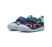 Sneaker PUMA "PUMA Kitten Summer Sandalen Kinder", Mädchen, Gr. 25, blau jewel vibrant grün melon glow orange, Obermaterial: Synthetik, Textil. Futter: Textil. Innensohle: Textil. Laufsohle: Gummi, Sc