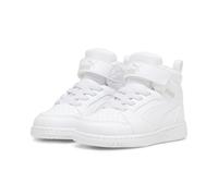 PUMA Kinder Rebound V6 Mid Sneakers 22, White Cool Light Gray