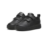 Sneaker PUMA "PUMA Rickie Sneakers Kinder", Kinder, Gr. 21, schwarz (schwarz glacial gray), Obermaterial: Textil, Synthetik, Leder; Futter: Textil; Innensohle: Textil; Laufsohle: TR (Thermoplastischer