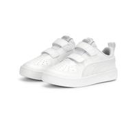 Sneaker PUMA "PUMA Rickie Sneakers Kinder", Kinder, Gr. 26, weiß (weiß cool light gray), Obermaterial: Textil, Synthetik, Leder; Futter: Textil; Innensohle: Textil; Laufsohle: TR (Thermoplastischer Gu