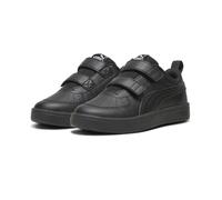 Sneaker PUMA "PUMA Rickie V Sneakers Kinder", Kinder, Gr. 31, schwarz (schwarz glacial gray), Obermaterial: Synthetik, Textil, Leder; Futter: Textil; Innensohle: Textil; Laufsohle: TR (Thermoplastisch