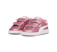 Sneaker PUMA "PUMA Smash 3.0 Glitz Glam Sneakers Mädchen", Mädchen, Gr. 21, rosa (peach smoothie weiß pink), Obermaterial: Synthetik, Textil; Futter: Textil; Innensohle: Textil; Laufsohle: Gummi, Schu