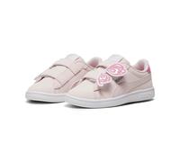 PUMA Jungen Mädchen Smash 3.0 Butterfly Pre-School Sneaker, Glänzendes Rosa, Weiß und Silber, 32 EU