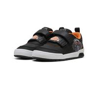 Sneaker PUMA "PUMA x HOT WHEELS™ MONSTER TRUCKS Multiflex 2 Sneakers Kinder", Kinder, Gr. 35, orange (schwarz orange glo), Obermaterial: Textil, Synthetik; Futter: Textil; Innensohle: Textil; Laufsohl