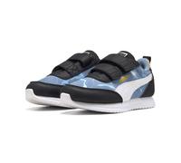 Sneaker PUMA "PUMA x HOT WHEELS™ R78 Lightwind Sneakers Kinder", Kinder, Gr. 28, gelb (cool blau weiß sunny gelb), Obermaterial: Synthetik, Textil; Futter: Textil; Laufsohle: Synthetik, Schuhe Sneaker