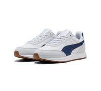 Sneaker PUMA "R78 LIGHTWIND", Damen, Gr. 47, puma weiß, blau jewel, silber mist, Textil, mehrfarbig, Schuhe Sneaker, für vielseitige Alltagsabenteuer, atmungsaktiv, mit Schnürverschluss (16305521-47) 