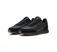 Sneaker PUMA "R78 Lightwind Sneakers Erwachsene", Herren, Gr. 46, schwarz gum beige, Obermaterial: Textil, Rekonstituiertes Leder, Synthetik, Leder; Futter: Textil; Innensohle: Keine Angabe; Laufsohle