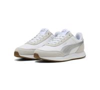 Sneaker PUMA "R78 Lightwind Sneakers Erwachsene", Herren, Gr. 46, weiß silber gum metallic beige, Obermaterial: Textil, Rekonstituiertes Leder, Synthetik, Leder. Futter: Textil. Innensohle: Textil, Ke