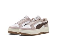 Sneaker PUMA "Rebound Femme Low Sneakers Damen", Damen, Gr. 37,5, rose latte chocolate braun weiß beige, Obermaterial: Synthetik, Kuhleder, Textil. Futter: Textil. Innensohle: Textil, Keine Angabe. La